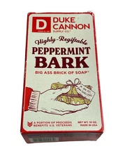 Duke Cannon Supply Co Bar Soap Peppermint Bark Scent 10oz Christmas Limited