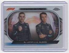 2022 Topps Chrome Formula 1 Constructors Coalition Nicholas Latifi/Alexander