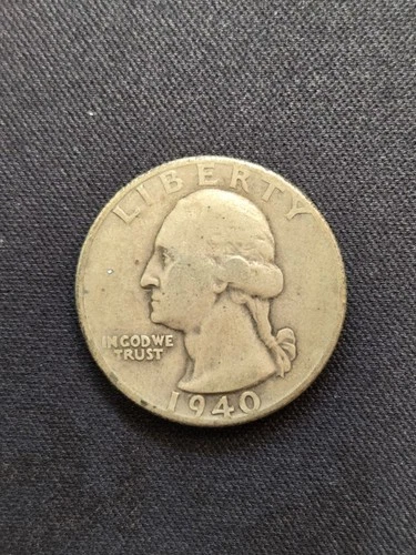 1940 Washington Silver Quarter Good