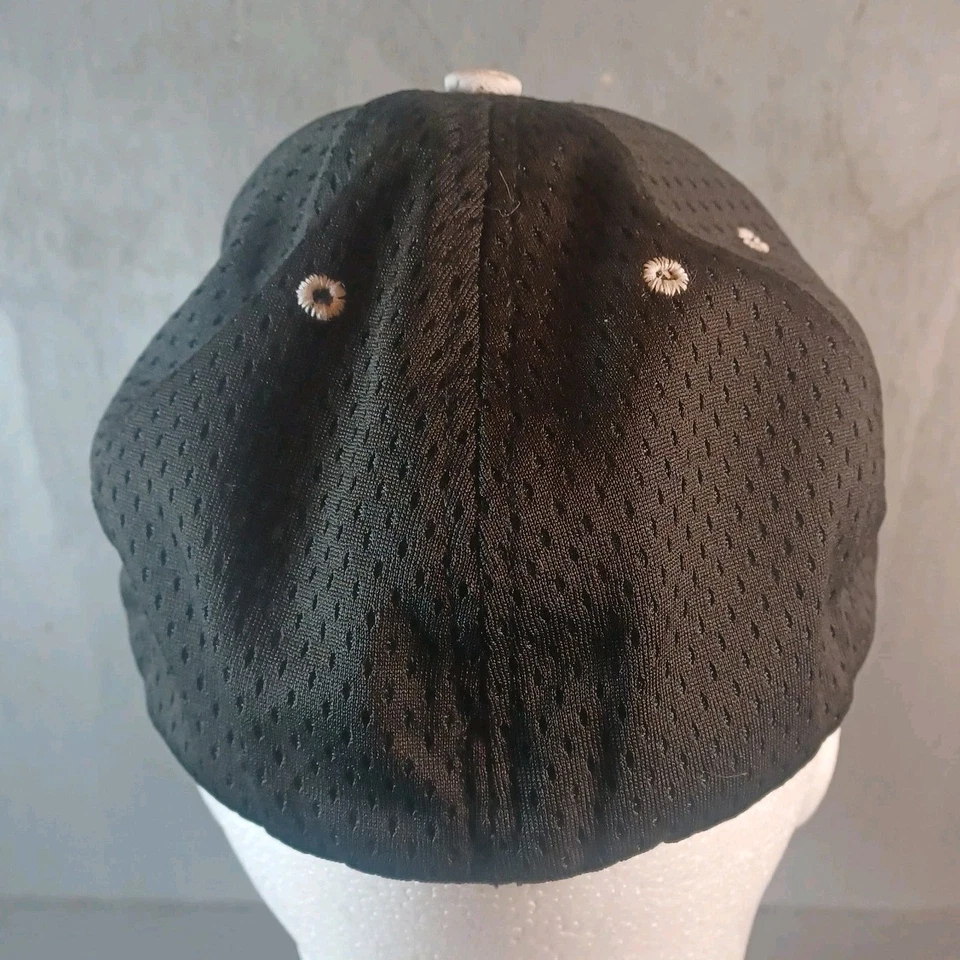 Gorra de béisbol vintage negra bordada talla única de los Chicago Cubs Riddell  Foto 3 de 4