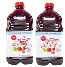 Cherry Bay Orchards Tart Montmorency Cherry Juice, 64 oz Bottle 2 Pack, total