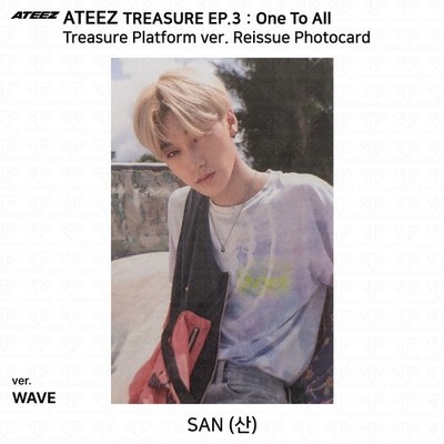 ATEEZ TREASURE EP.3 One to All Platform ver. Reissue Photocard | eBay