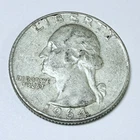 1964-D Washington Quarter, 90% Silver Circulated Coin #5638