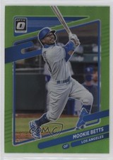 2021 Panini Donruss Optic Lime Green Prizm Mookie Betts #180 12i4