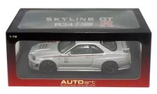 1/18 Diecast Nissan Skyline R34 GTR NISMO Z-Tune Version Silver Racing Division