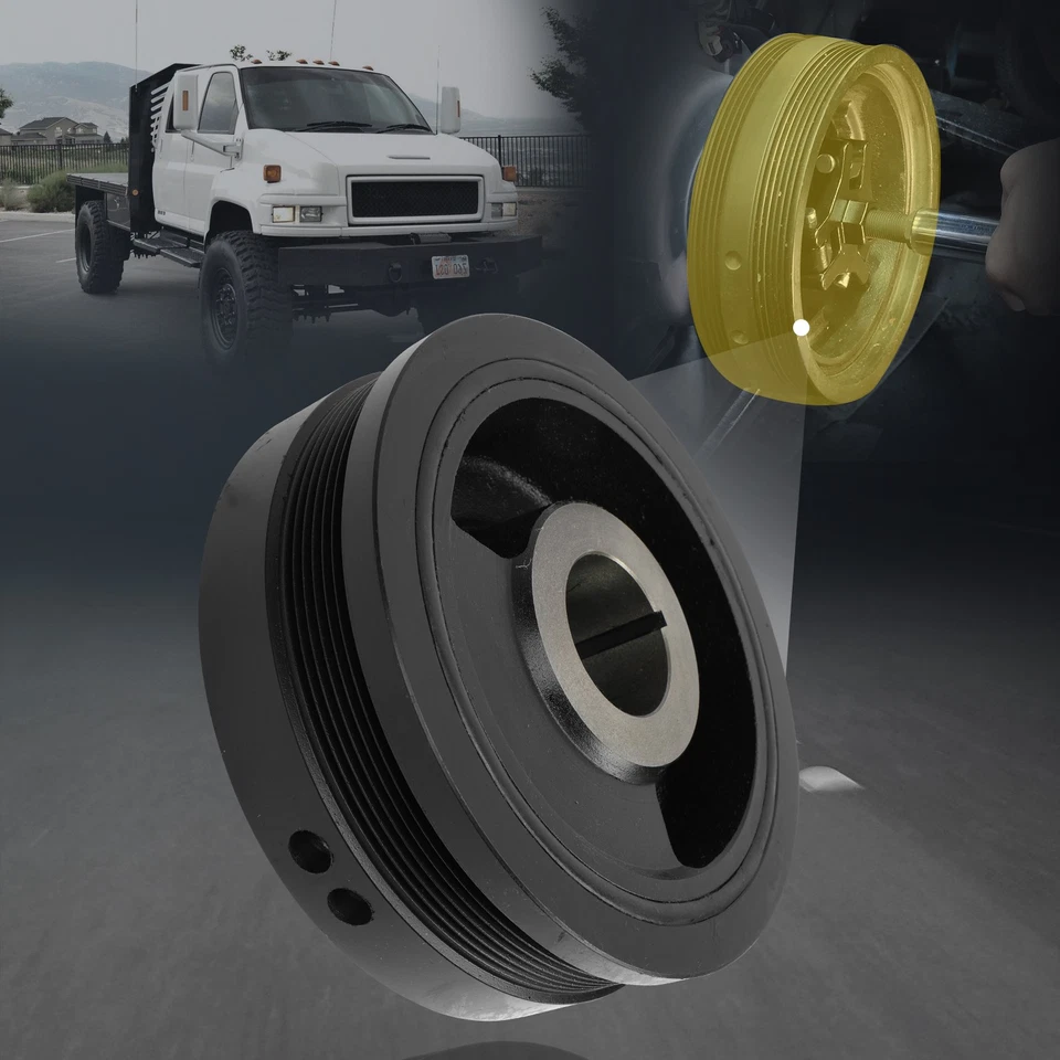 New Harmonic Balancer for Chevy Silverado 2500 HD/3500 GMC Sierra 2500 HD/3500 Foto 3 de 4
