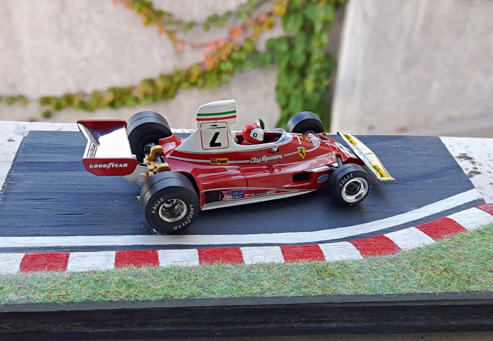 🔹🔹🔹 QUARTZO FERRARI 312 T 1976 REGAZZONI 1:43 MODELLINO 🔹🔹🔹 - Immagine 2 di 2