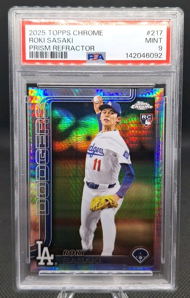 2025 Topps Chrome - Roki Sasaki #217 Prism Refractor (RC)