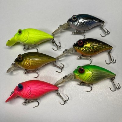 Megabass Griffon SR/MR Lure Fishing 6 pcs, Slightly Damaged