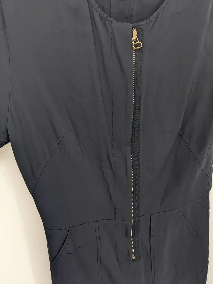 Vestido 3.1 Phillip Lim Mujer 2 Azul Marino Mini Cremallera Bolsillo Utilitario Moderno Náutico Foto 3 de 4