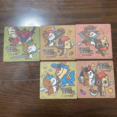 CoCo Ichibanya Monster Hunter Untersetzer Set 5 Stück je 10 cm Design Style