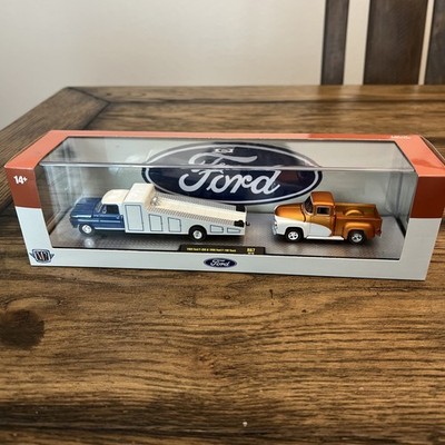 M2 Machines Auto Hauler 1969 Ford F-350 & 1956 Ford F-100 Truck | eBay