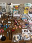 HUGE VINTAGE DOLLHOUSE MINIATURES ESTATE LOT CHRYSNBON PEWTER CERAMIC — photo 5