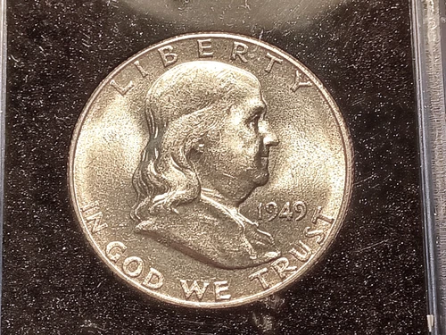 Very Choice AU 1949-S Franklin Half Dollar