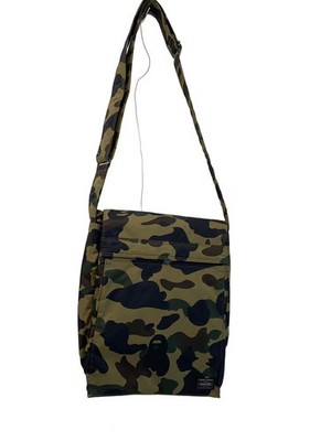 PORTER A BATHING APE Shoulder Bag Polyester KHK All over Pattern