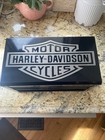 Harley Davidson Mini Steel 2 drawer Tool Box Jewelry Box Black