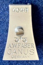 1935 A.W. Faber JANUS 4046 Bleistiftspitzer Messing Rarit&auml;t mit Original-Klinge