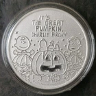 Peanuts 1oz Silver It's The Great Pumpkin Charlie Brown Round in a Capsule