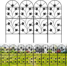 Garden Fencing Tall 10 Pack Animal Barrier No Dig Fence 38In H X 10Ft L Meta