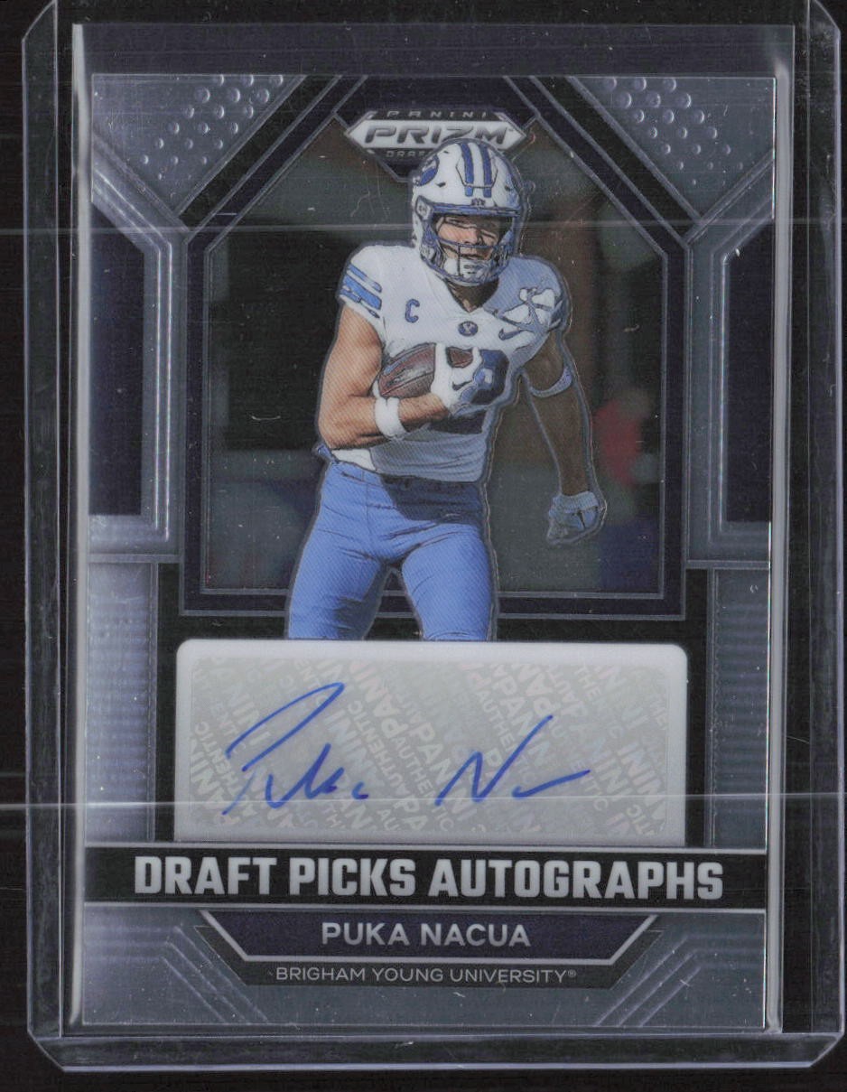 2023 Panini Prizm Draft Picks #DPA-PNU Puka Nacua Draft Picks Autographs