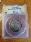 1907-O Barber Silver Half Dollar F12 Anacs Graded