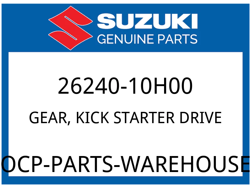 GEAR, KICK STARTER DRIVE