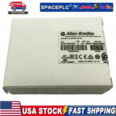 New Factory Sealed AB 2080-IQ4OB4 Digital I/O Combo Module US Free Tax