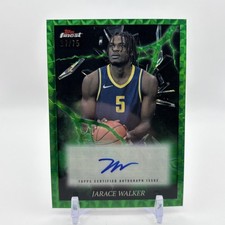 2024-25 Topps Finest Green Refractor /75 Jarace Walker #ES-JW Auto