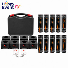Happy Event FX 8PCS Cold Spark Machine Base Kit with Flight Case  2 Remotes