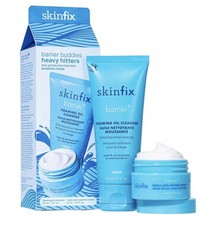 Skinfix Heavy Hitters Barrier Buddies Foaming Oil Cleanser Peptide Cream NEW