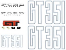 Ford Falcon XB GT Sedan Badge Kit - Silver Lettering