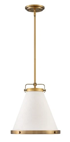 Lacquered Brass LED Pendant from the Lexi Collection - Picture 2 of 2