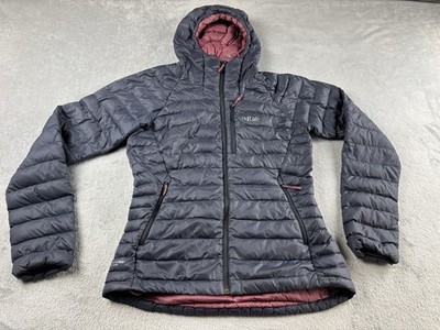 Rab Damen Microlight Alpine Blue Puffer Daunenjacke Pertex UK 10 Nikwax