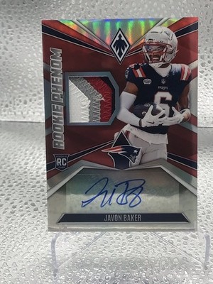 2024 Panini Phoenix Rookie Phenoms  RC Patch Autograph Javon Baker 4-Color 88/99