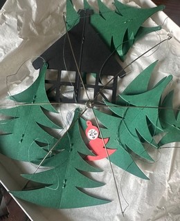 Flensted Pixies in the Christmas Forest Holiday Elf Elves Hanging Mobile Danish