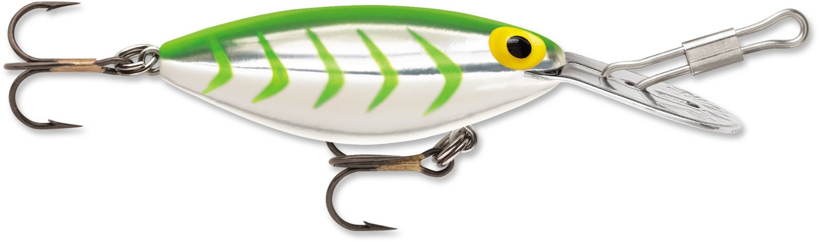 H149 Metallic Silver / Lime Green Herringbone