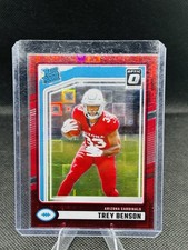 2024 Donruss Trey Benson Optic Rated Rookie Preview Red Pandora #326 Cardinals
