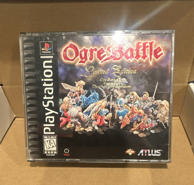 Atlus Ogre Battle Limited Edition Sony PlayStation 1 PS1 Strategy rpg NO MANUAL