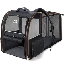 Lekebobor Large Cat Backpack Carrier Expandable Pet Carrier Backpack for Smal...