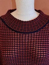 St John Sport Red/Black Long Sleeve Pullover Sweater M