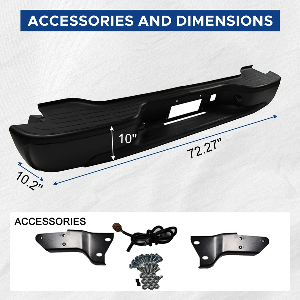 Fits 2000-06 Chevy Suburban 1500 Tahoe GMC Yukon XL Rear Step Bumper GM1101115 Foto 3 de 4