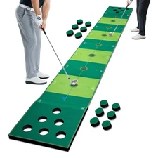 Golf Putting Game Putting Green Golf Putting Mat Indoor Outdoor Pratice Golf ...