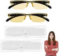 2 Pcs Auto Focus Glasses, Automatic Zoom Reading Intelligent Self Adjusting...