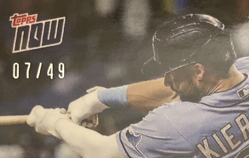 2022 Topps NOW #86 ⚾️ Kevin Kiermaier ⚾️ Tampa Bay Rays ⚾️ BLUE 07/49 - Picture 6 of 7