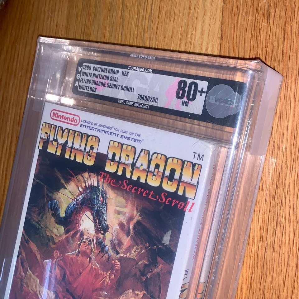 Brand New NES Flying Dragon 1989 Factory Sealed Game VGA 80+ Graded H-Seam - Image 3 of 4