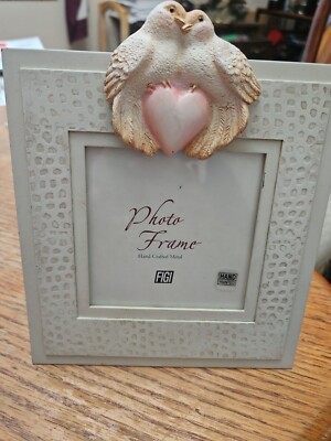 VINTAGE FIGI 3D HAND CRAFTED METAL 4X4 FRAME Wedding Or Engagement 