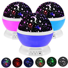 LAMPADA PROIETTORE STELLE LUCE LED NOTTURNA BAMBINO CIELO STELLATO STAR MASTER