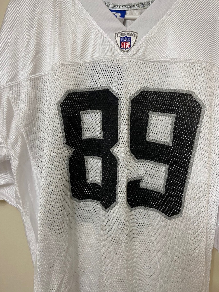 Las Vegas Raiders NFL #89 Curry White Jersey Men's Size XL Reebok
