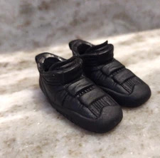 Action Man Action Figure Black Hook Loop Type Closure  Low Boot for 12" 1:6 TG