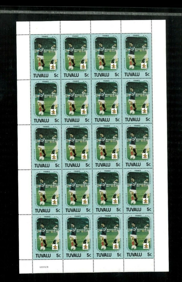 Tuvalu 364-369.371. 7 hojas completas Cat.121.25. Venta al por mayor Foto 2 de 4